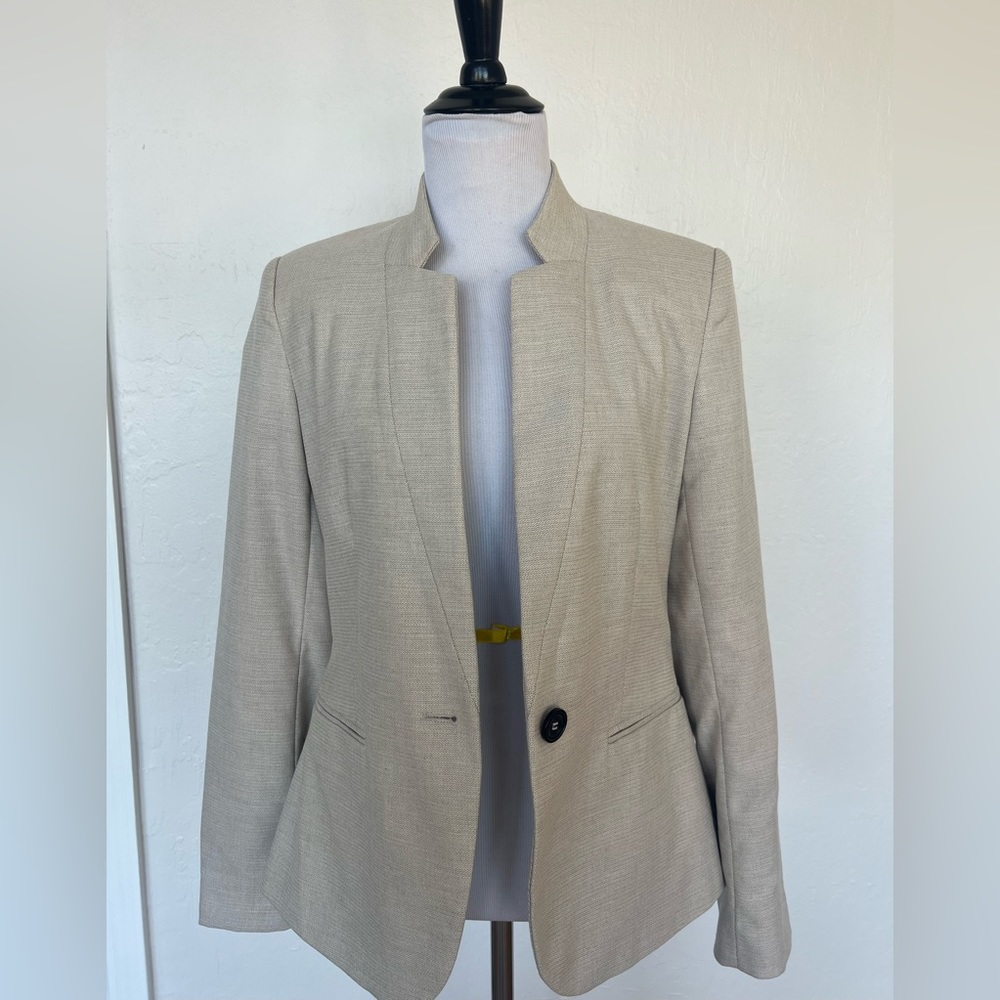 Notch collar blazer